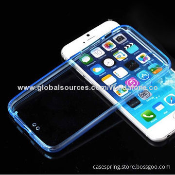 PC + TPU combo phone case for Apple 6, colored border